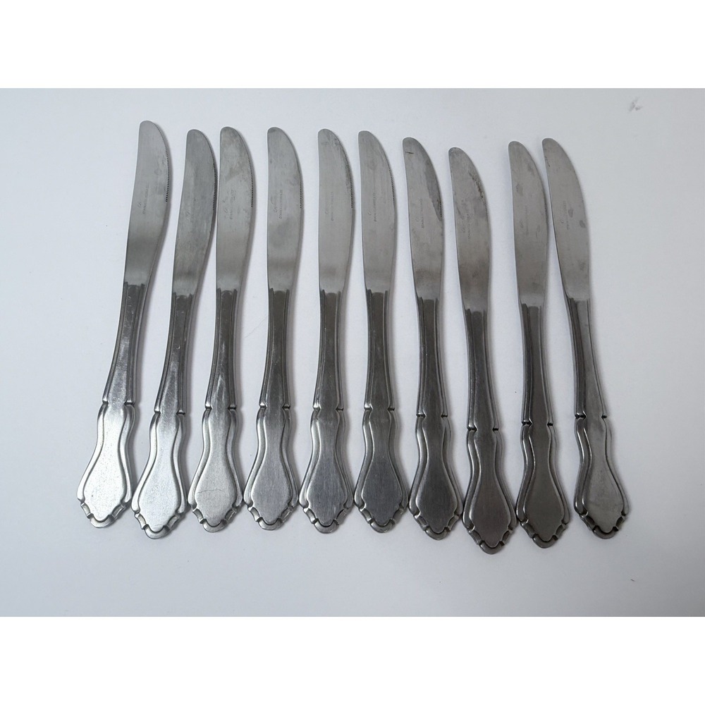 10 Stanley Roberts Rogers Co Stainless GLENDALE China 8 1/2" Dinner Knives